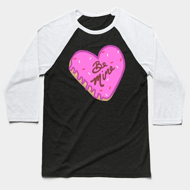 Heart shaped donut be mine Baseball T-Shirt by AshleysArt